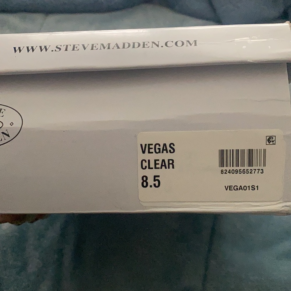 Clear Tan Steve Madden Pointed Toe Heel - Picture 5 of 5